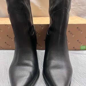 Mix No. 6 Black Leather Ankle Boots